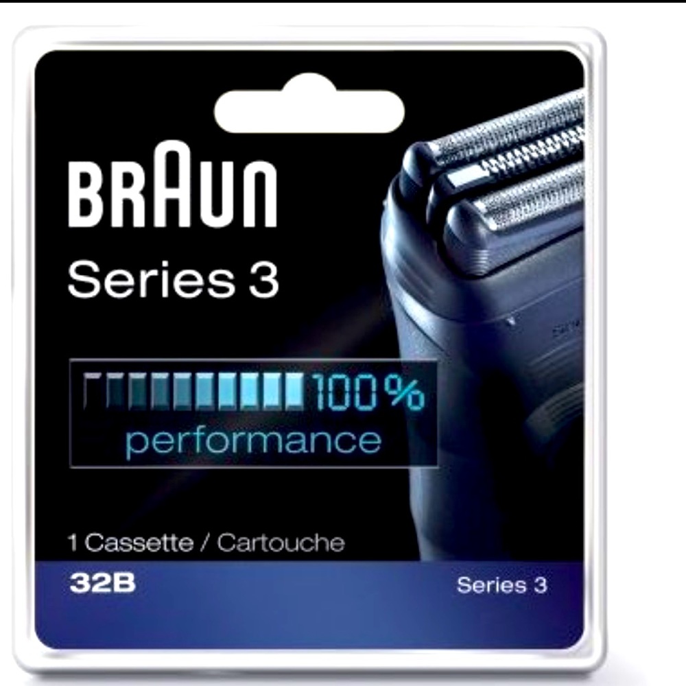 NIB Braun 32B Replacement Shaving Heads for Series 3  BR32B